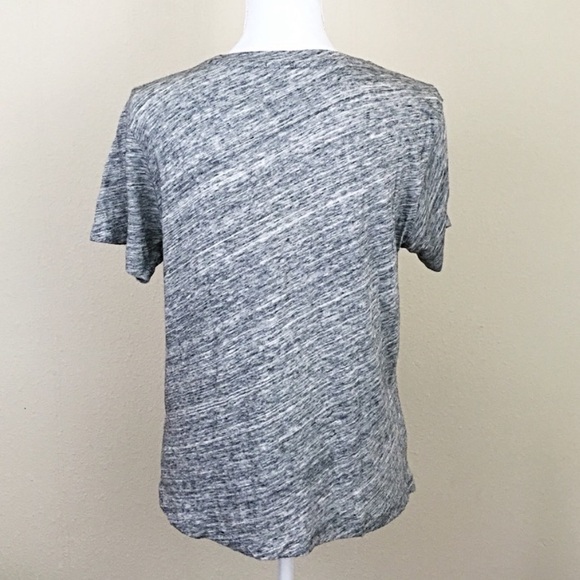 J. Crew Gray T-shirt with Small Stone Detail in Chest. - Picture 6 of 9